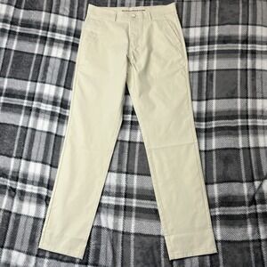Marcus Pierce Birch Pants Mens 30x32 Beige Travel Slim Fit Chino Flex 5 Pocket